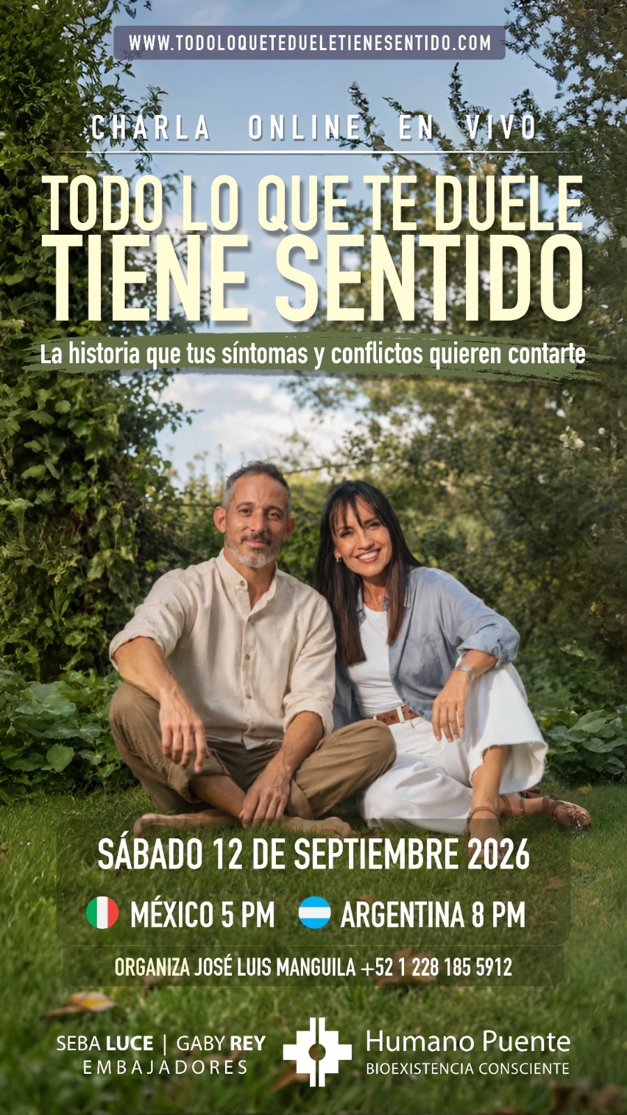 Seba Luce y Gaby Rey — Facilitadores de Bioexistencia Consciente
